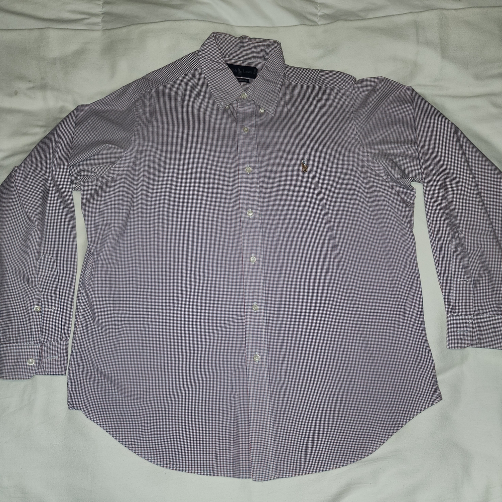 Ralph Lauren Red, White,& Blue button down